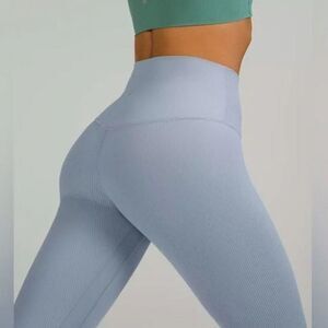 NWT lululemon Wunder Train HR Tight 28" Chambray Blue